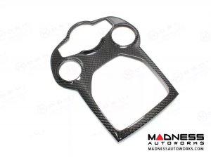 Alfa Romeo Giulia Central Console Trim - Center Tunnel Trim - Carbon Fiber - Pre '20 - White Candy - RHD